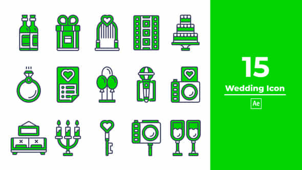 Wedding Icon - VideoHive 47853456