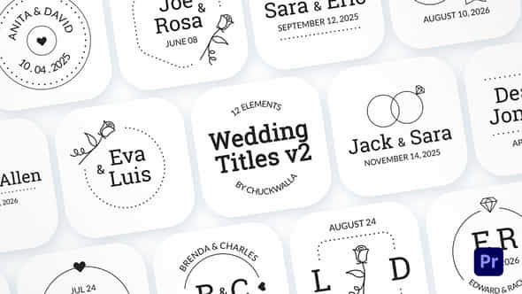 Wedding Titles V2 - VideoHive 52096538