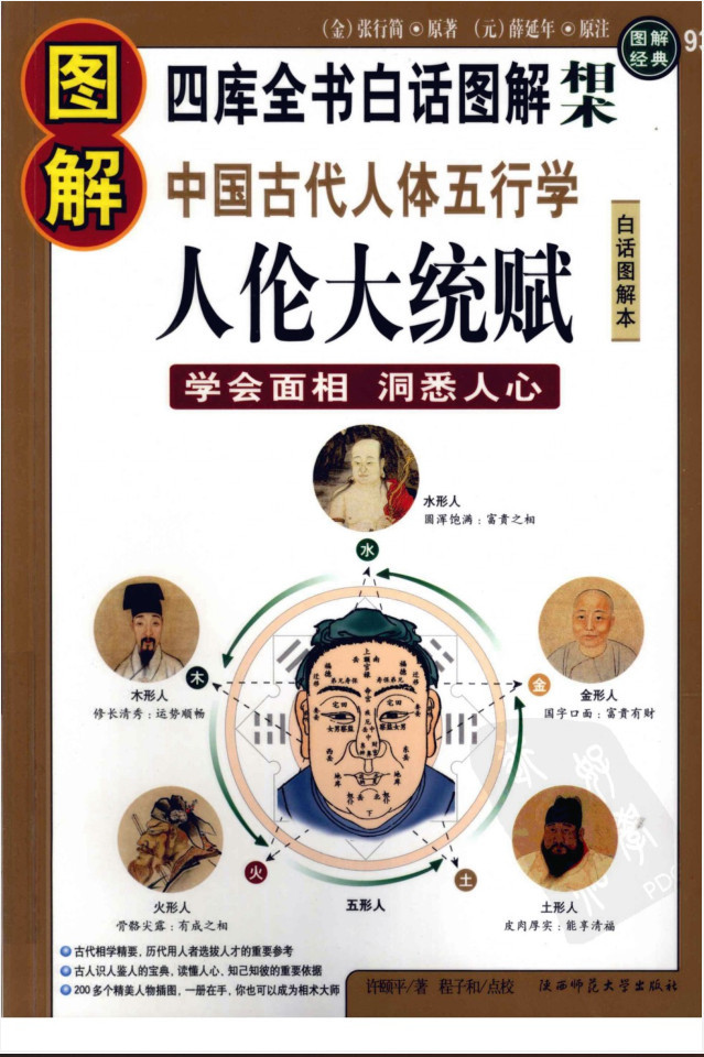 图解中国古代人体五行学人伦大统赋