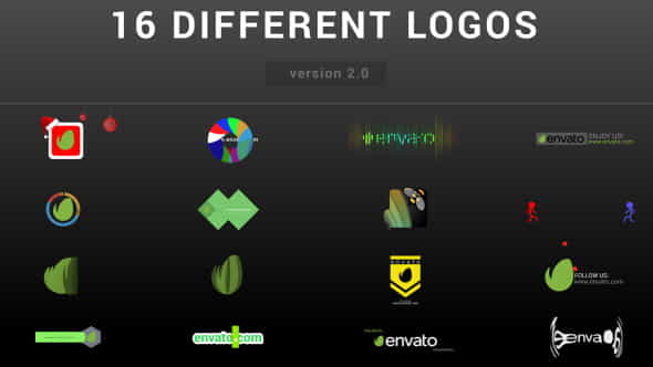 Wow Logo Pack | 16 Different Logo Reveal | Logo Stings - VideoHive 9571666