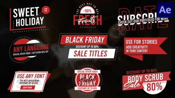 Black Friday Titles - VideoHive 38543894