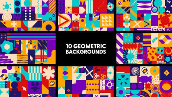 Geometric Backgrounds - VideoHive 43745451
