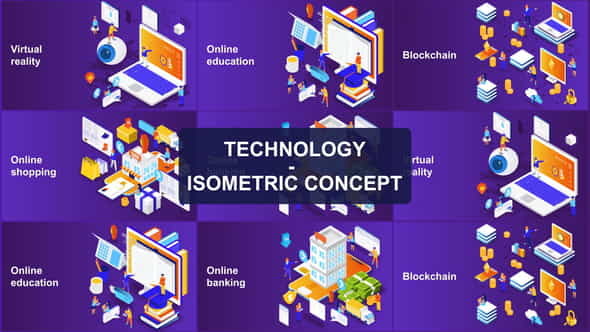 Technology - Isometric Concept - VideoHive 23624267