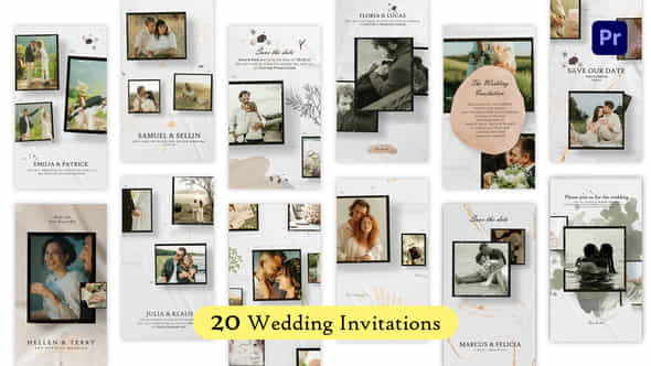 20 Glamorous Wedding - VideoHive 48199383