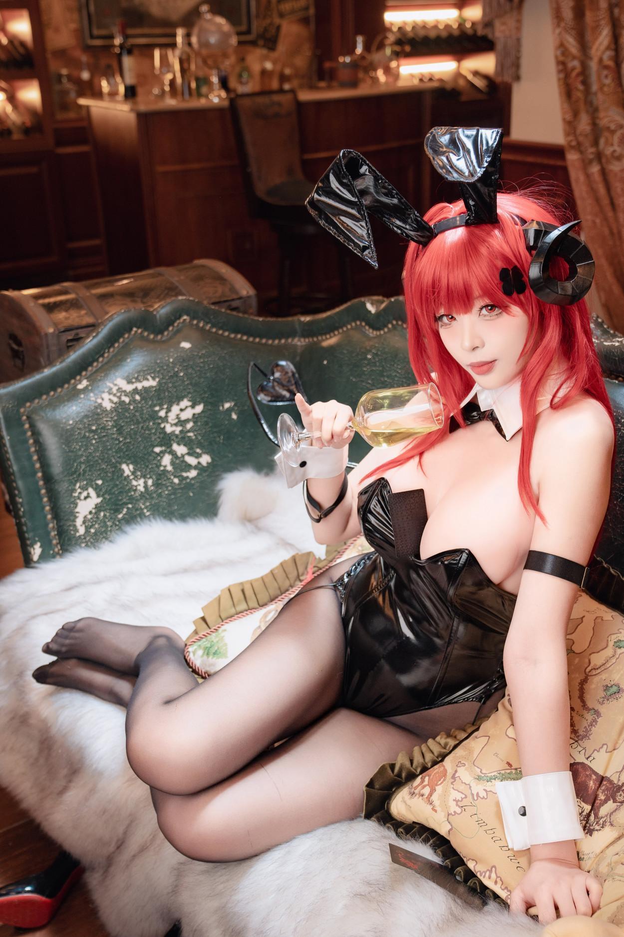 Cosplay 轩萧学姐 兴登堡兔女郎(63)
