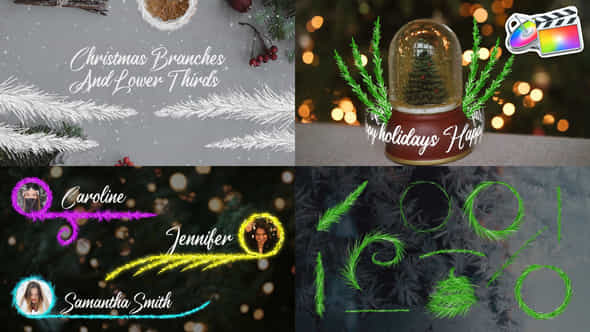 Christmas Branches And - VideoHive 42265429