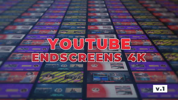 YouTube EndScreens 4K v.1 - VideoHive 26838437