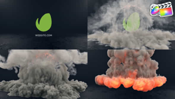 Smoke Logo - VideoHive 48450917