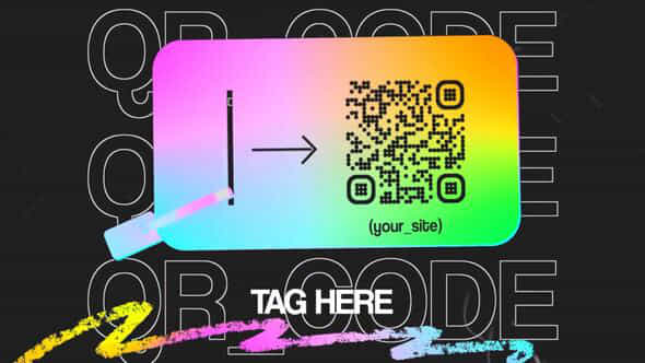 QR Code Tag - VideoHive 43507400