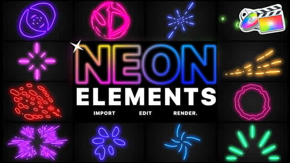 Neon Elements | FCPX - VideoHive 24582153