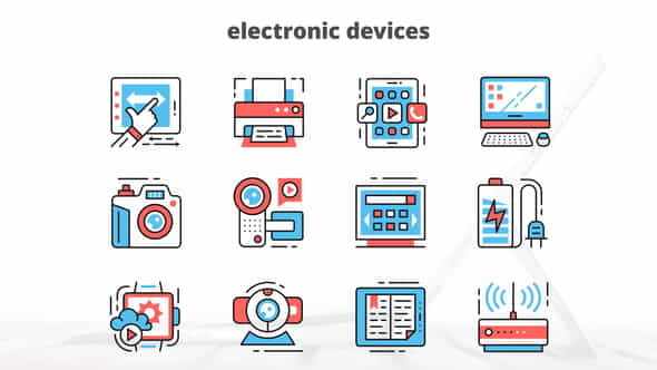 Electronic Devices - Thin Line - VideoHive 23455759
