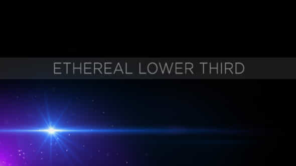 Ethereal Lower Third - VideoHive 153154