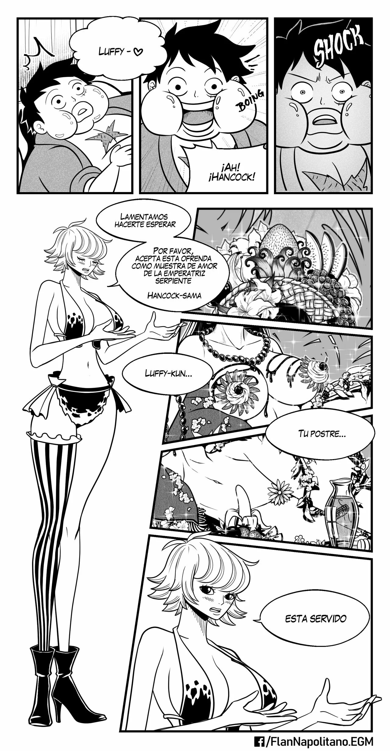 Flan Napolitano - Hancock x Luffy Parte 1 - ElizaGM - 16