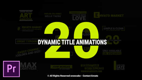 Dynamic Titles - VideoHive 22923056