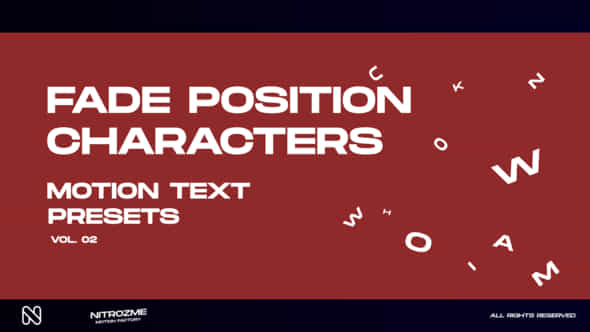 Characters Motion Text - VideoHive 45757034