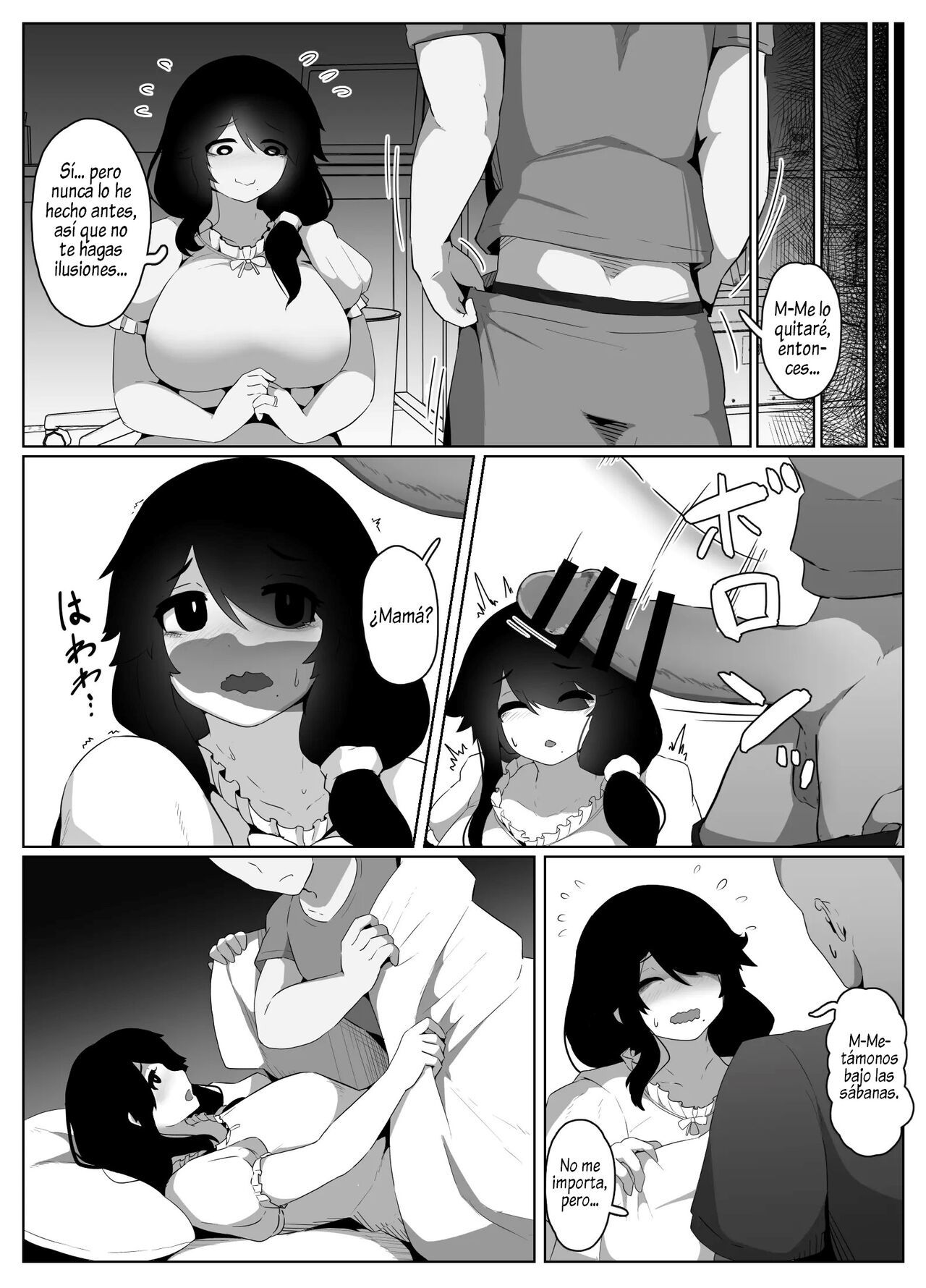 [hahayamoya (moya)] Oyasumi, Okaa-san I  Good Night, Mom I [Spanish]  [Al Chile no Sé Scan]