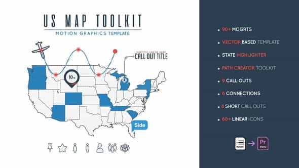 Us Map Toolkit - VideoHive 23670313