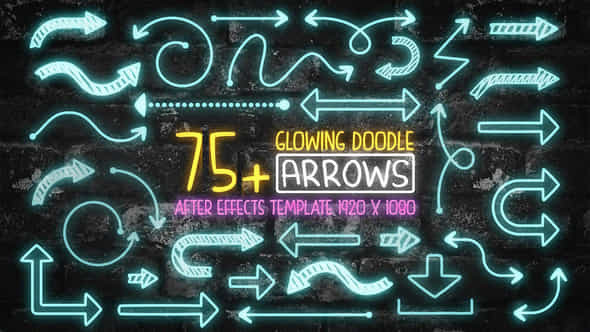 75 Glowing Doodle - VideoHive 43939027