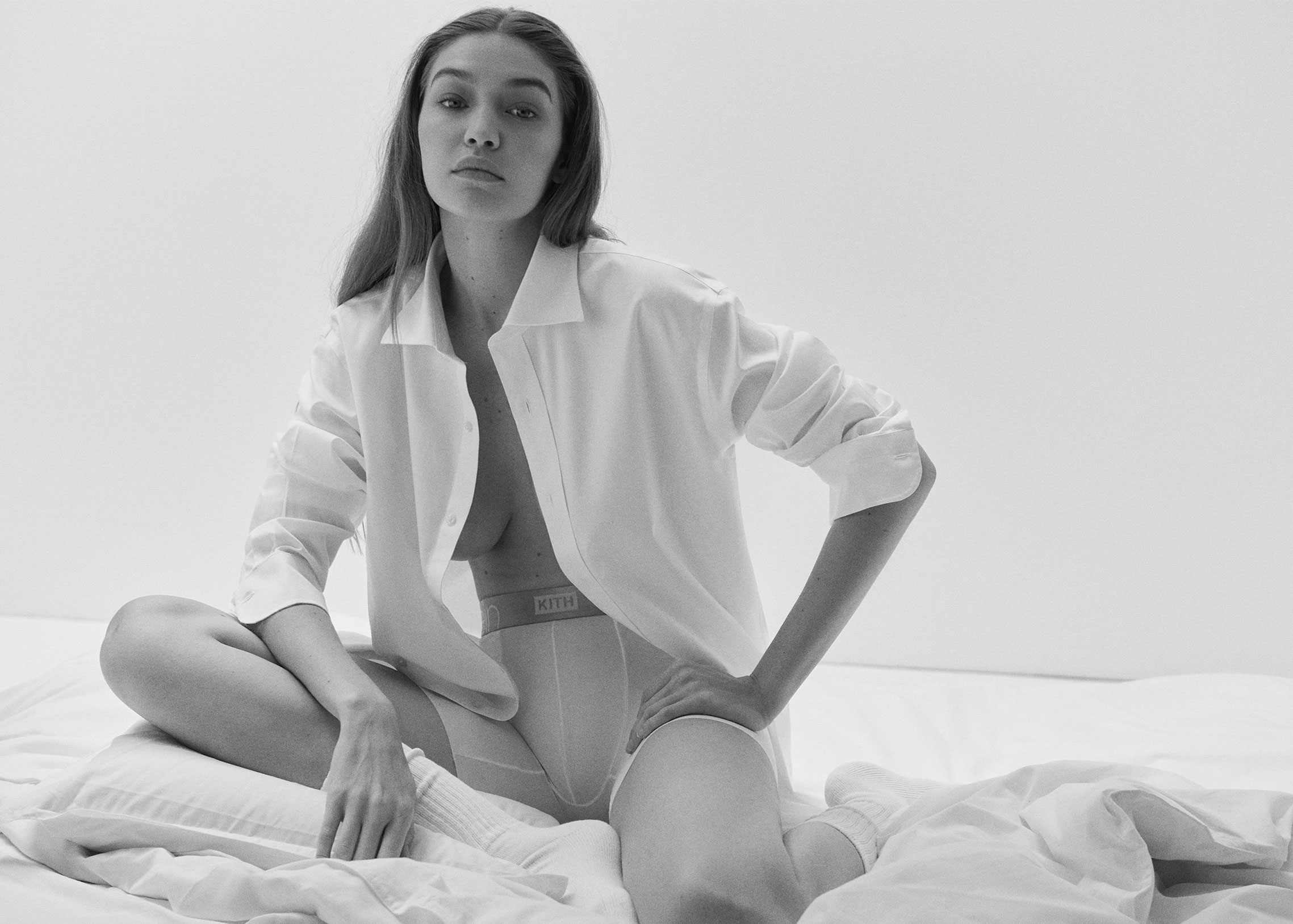 Gigi Hadid by Cass Bird / KITH for Calvin Klein Underwear 2020 campaign Джиджи Хадид в нижнем белье KITH for Calvin Klein Underwear, сезон 2020 / фото 04
