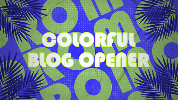 Colorful Youtube Blog Opener - VideoHive 53215074