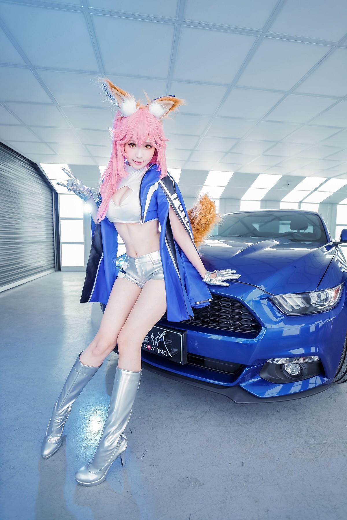 Cosplay ElyEE子 玉藻前赛车(32)