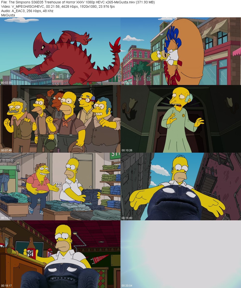 The Simpsons S36E05 Treehouse of Horror XXXV 1080p HEVC x265-MeGusta