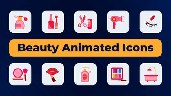 Beauty Animated Icons - VideoHive 52121141