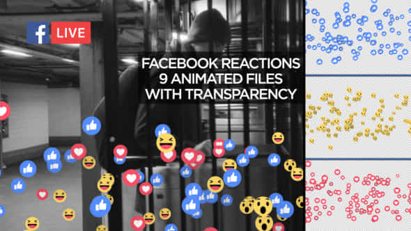 Facebook Live Reactions Pack - VideoHive 19294701