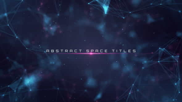 Abstract Space Titles - VideoHive 19542160