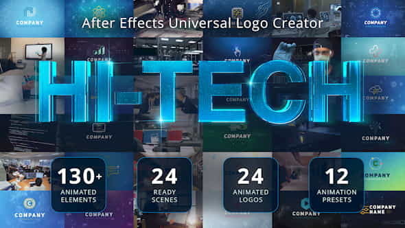 Ultimate Hi-Tech Logo Generator - VideoHive 17928785