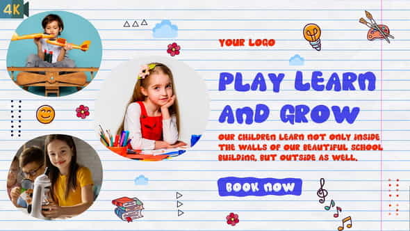 Kids Promo | Kindergarten Slideshow - VideoHive 32985441