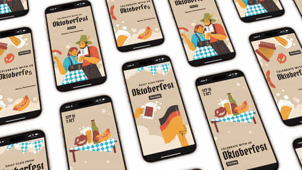 Oktoberfest Beer Festival Instagram Stories - VideoHive 54421207