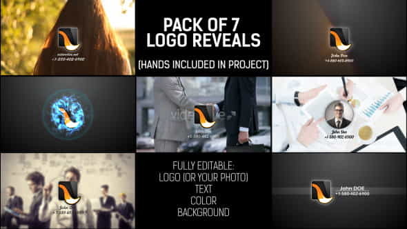 Pack of Hand Logo - VideoHive 8585073