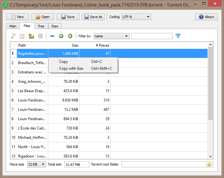 Torrent File Editor 0.3.18 free