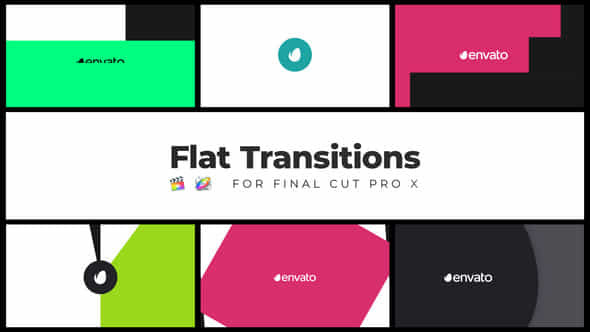 Flat Transitions I - VideoHive 42944701
