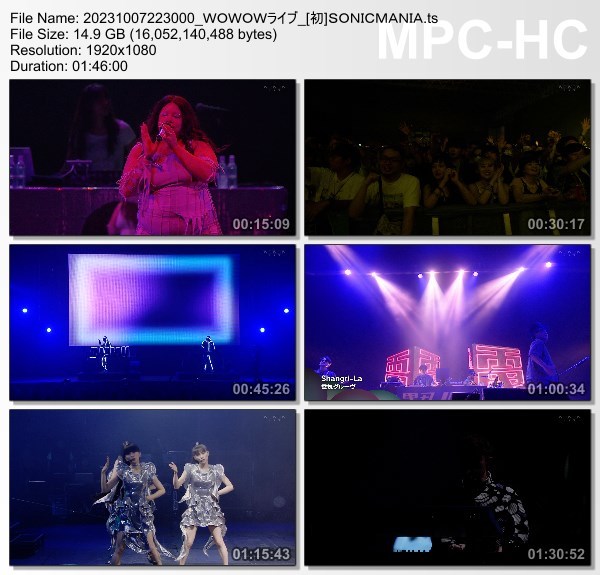 [TV-Variety] SUMMER SONIC – SONICMANIA 2023 (WOWOW Live 2023.10.07)