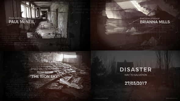 Disaster - Movie Titles + - VideoHive 18297728
