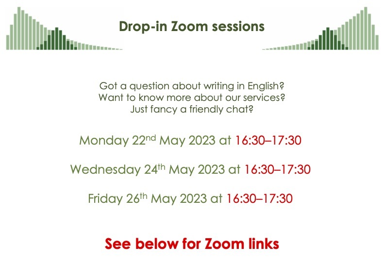 Drop-in Zoom Sessions