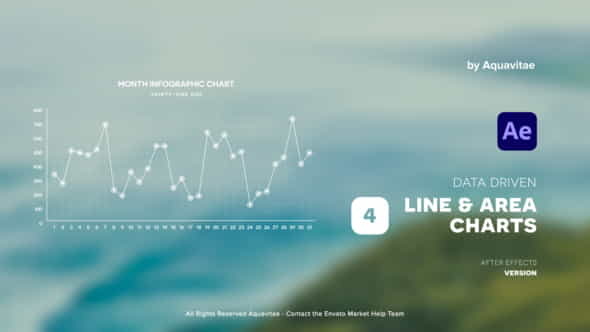Simple LineArea Charts - VideoHive 36135456