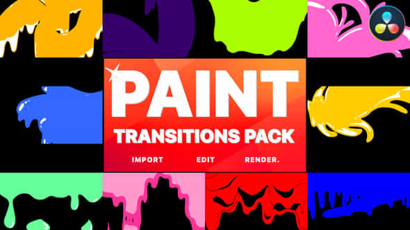 Paint Transitions - VideoHive 40657259