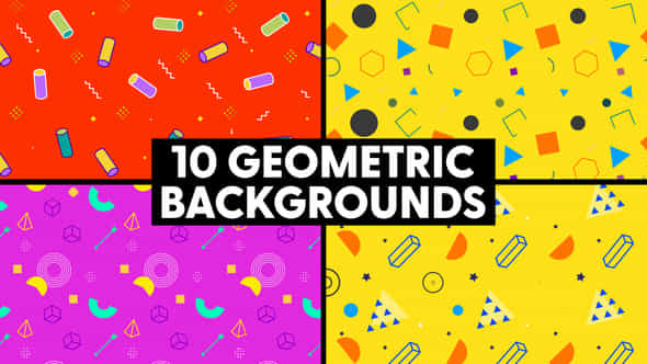 Geometric Backgrounds - VideoHive 47782459