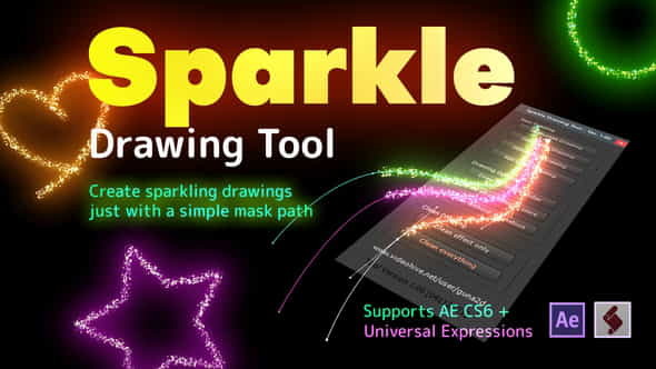 Sparkle Drawing Tool - VideoHive 34617761