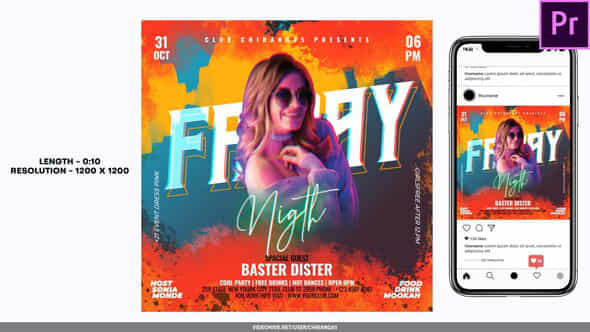Night Club Flyer V12 For Premiere Pro - VideoHive 49323471