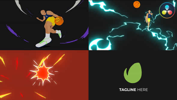 Basketball Logo for - VideoHive 38928194