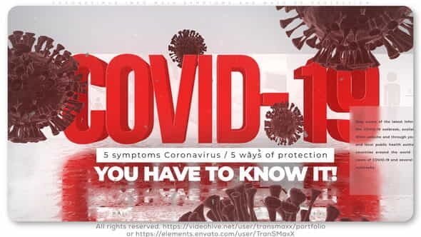 Coronavirus Info_Main Symptoms and Ways - VideoHive 26151993