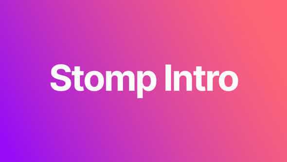 Gradient Stomp Intro - VideoHive 39541682