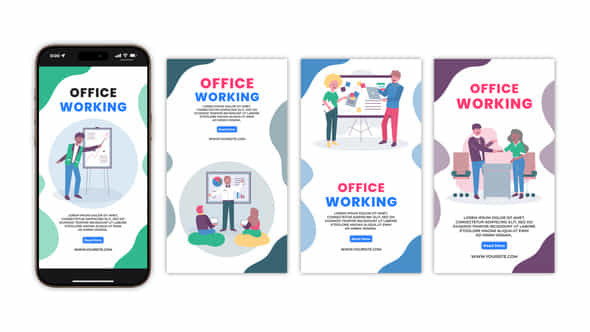 Office Working Instagram Story - VideoHive 55990540