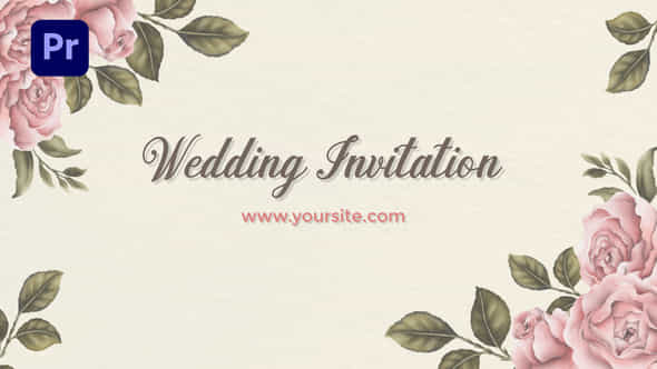 Romantic Wedding Invitation Mogrt - VideoHive 50856847