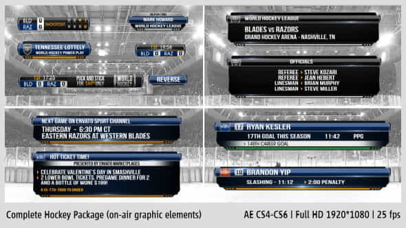 Complete On-Air Hockey Package - VideoHive 4138004