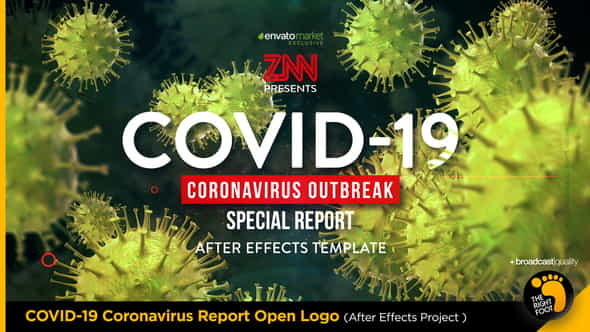 COVID-19 Coronavirus Report Open Logo - VideoHive 26080512